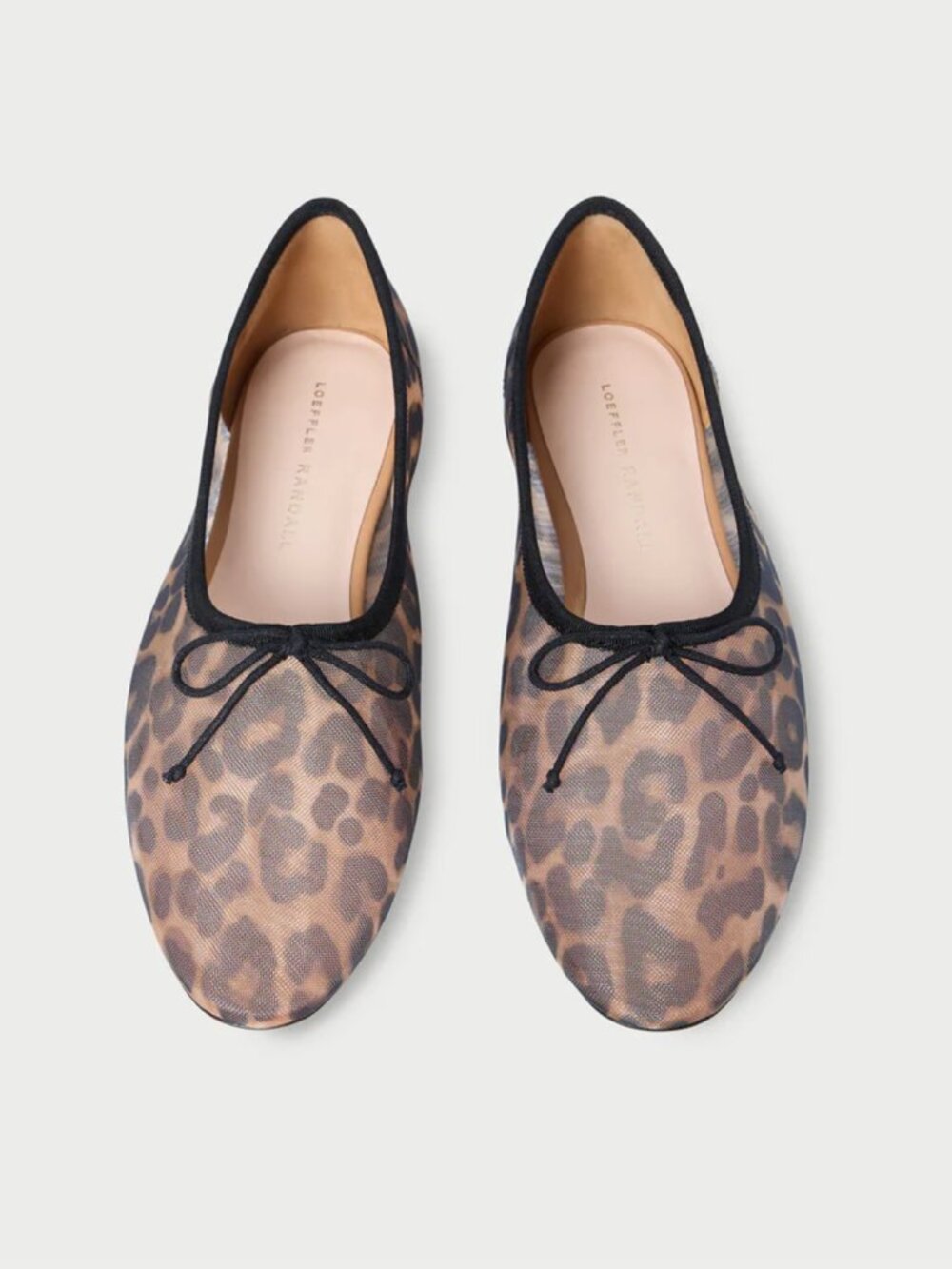 Loeffler Randall Landon Mesh Flats Leopard 10